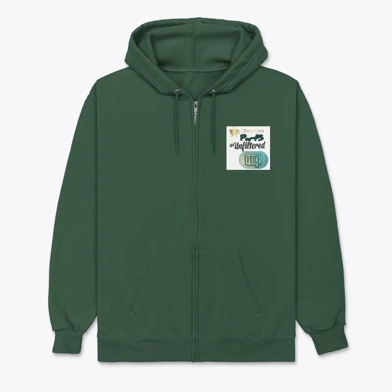 unfiltered voice zip hoodie